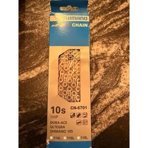 ~ New Shimano ULTEGRA CN-6701, 10 Speed Chain 116 links, fits Dura Ace, 105 ~